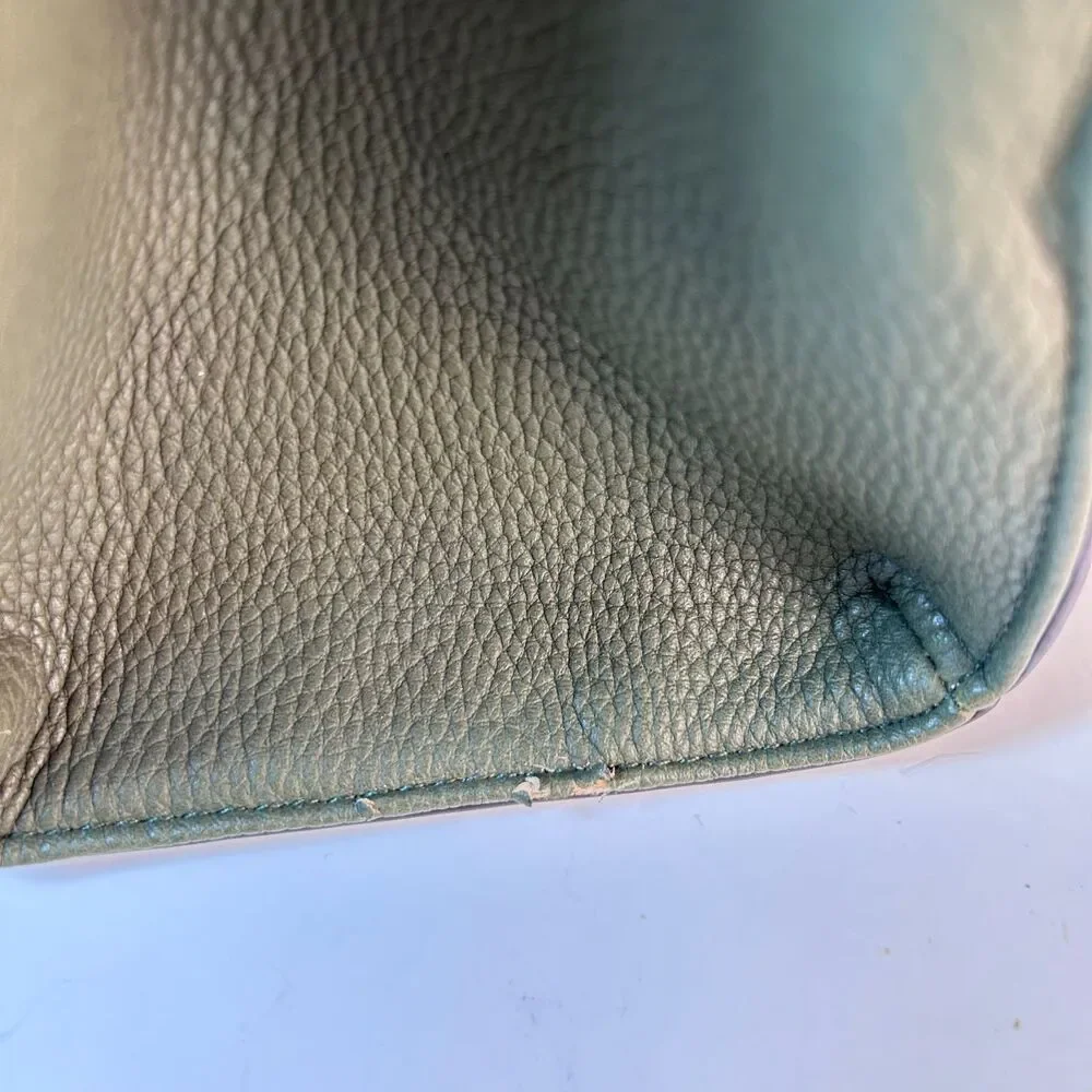 Charming Charlie NWOT Olive Pebble Faux Leather Structured Satchel Bag